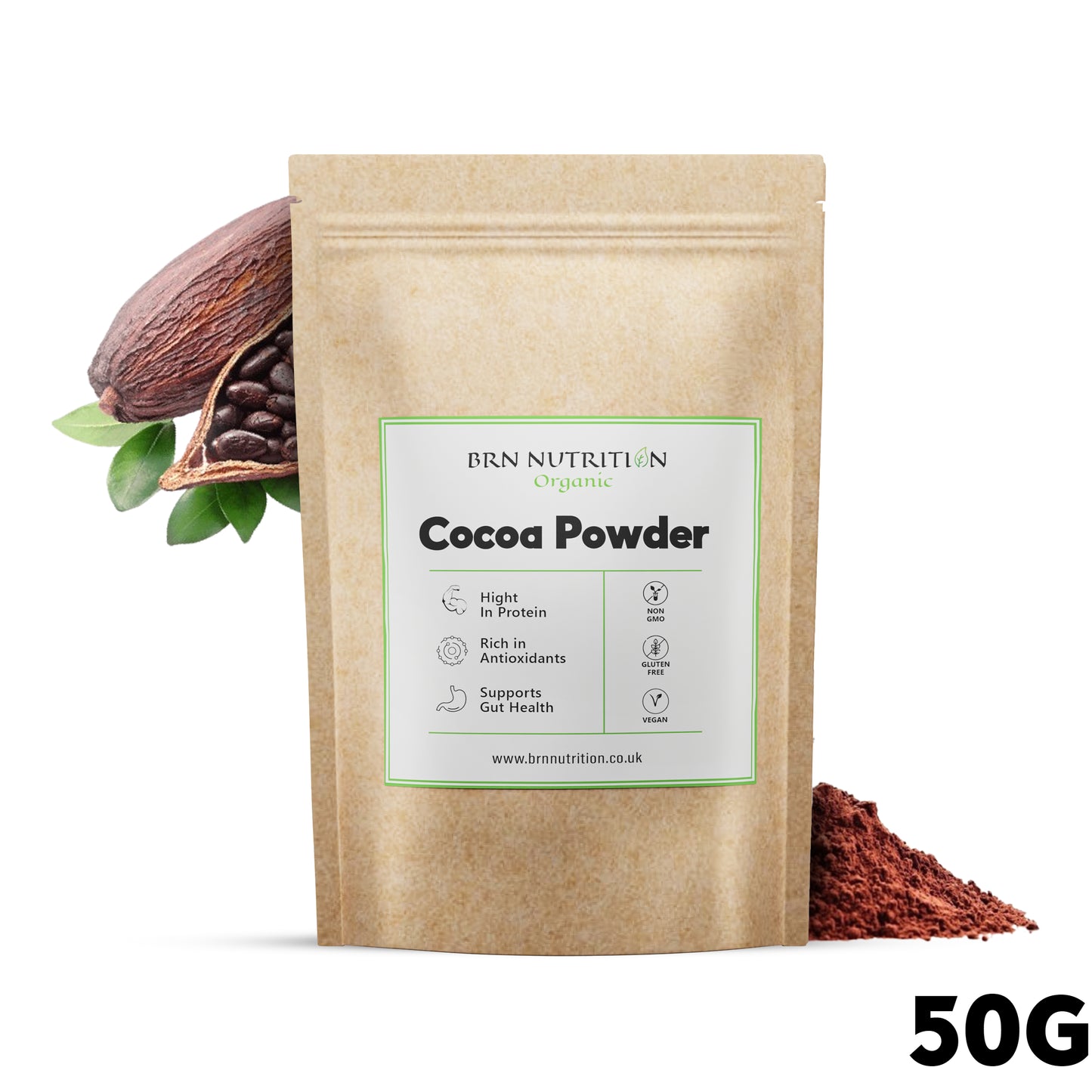 Organic Cacao Powder Raw Peruvian Superfood Protein Baking Chocolate Vegan